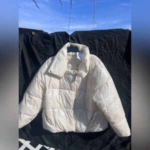 a new day Women's Off-White Puffer Jacket